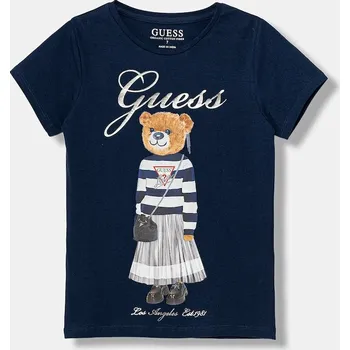 Chlapecké tričko Dětské bavlněné tričko Guess J5BI39.J1314.9BYA námořnická modř 59X, vel. 158-166