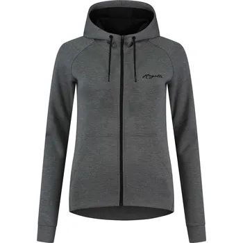 Dámská mikina Celopropínací dámská funkční mikina Rogelli TRAINING 2.0 s kapucí, šedá 2XL