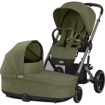 Kočárek CYBEX Balios S Lux + Cot S Lux 2025 Moss Green Taupe Frame