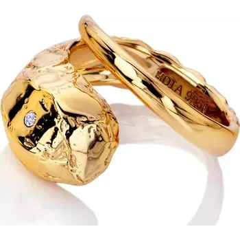 Oblečení a móda Pozlacený stříbrný prsten HD x Golden Edit Muse DR300 Obvod 55 mm