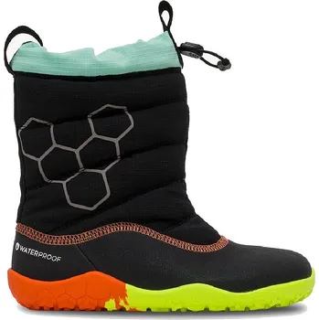 Dětská treková obuv Vivobarefoot LUMI FG PRESCHOOL ELECTRIC OBSIDIAN velikost 28 - Černá
