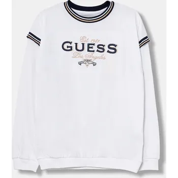 Chlapecké tričko Dětské bavlněné tričko s dlouhým rukávem Guess bílá barva, J5BI29 K8VA4 J5BI29.K8VA4.9BYA 00X, vel. 136-146