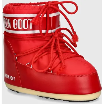 Dětská móda Sněhule Moon Boot MB ICON LOW NYLON 80D1409340.D001 červená 33X, EUR 33/35
