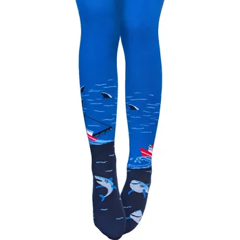 Dětská móda Chlapecké punčocháče GATTA ŽRALOCI modré Velikost: 128-134