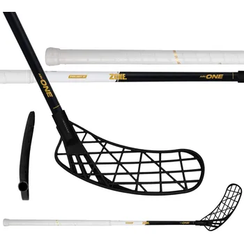 Florbalová hůl ZONE Stick Air/One Prelight 31 white/gold 92 cm R - 92 (103) cm/Pravá ruka dole
