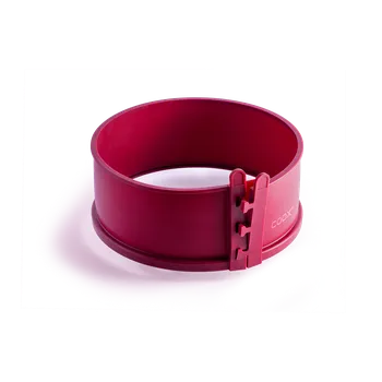 Forma na pečení Forma coox SPRING průměr 18 cm se skleněnou základnou, vínová