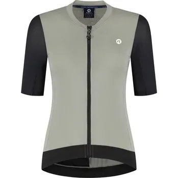 čištění řetězu Dámský aerodynamický cyklodres Rogelli DISTANCE II s krátkým rukávem, béžovo-černý M