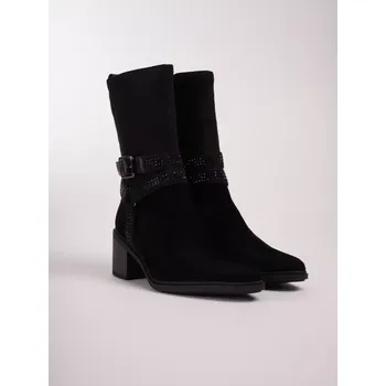 Dámské kozačky REGARDE LE CIEL dámské polokozačky semiš černé