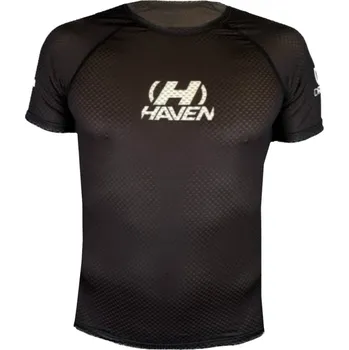 Cyklistické oblečení HAVEN Cyklistické triko s krátkým rukávem - DRY2SKIN KID - černá 128 cm
