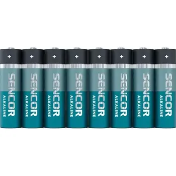 Článková baterie SENCOR SBA LR6 8S Alkalická baterie AA (8ks) (8590669340606)