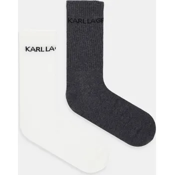 Pánské ponožky Ponožky Karl Lagerfeld 2-pack béžová barva, A4M47028 01A, vel. ONE SIZE