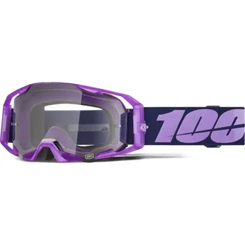 Motocyklové brýle Motokrosové / enduro brýle 100% ARMATIC TOYOKO čirý objektiv , 50059-00013 (motokrosové brýle, které nově definují pohodlí a vizuální čistotu)