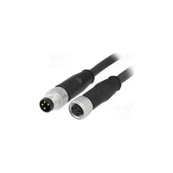 Elektrická zásuvka Kabel pro snímače/automatizaci M8-M8 vidlice zásuvka PIN 4