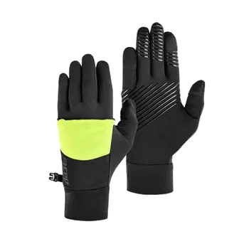 Běžecké oblečení CEP Rukavice COLD WEATHER 2 v 1 Neon Yellow/Black, L - L