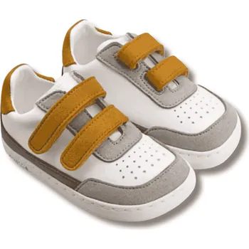 Dětská treková obuv MURIS PETRA Junior dětské barefoot celoroční boty, Mustard Velikost: 34