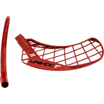 Florbalová čepel UNIHOC Epic FL medium PP Radiant Red L - Levá ruka dole/Červená/středně tvrdá - Feather L. (PP)