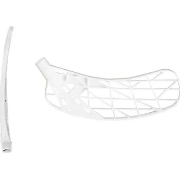 Florbalová čepel OXDOG OptiLight MB white L - Levá ruka dole/Bílá/středně tvrdá - MB (PP)