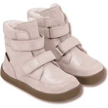 Chlapecká zimní obuv BUNDGAARD Basil barefoot zimní dětské boty s membránou, Old Rose Glitter Velikost: 30
