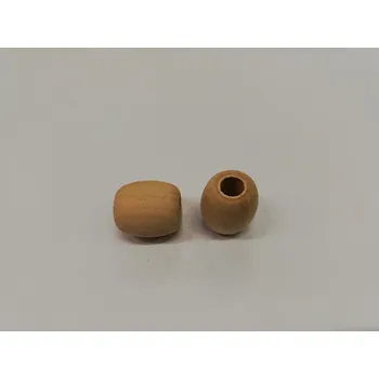 Dětské navlékací korálky Dřevěné korálky - oválek přírodní - 20x18mm