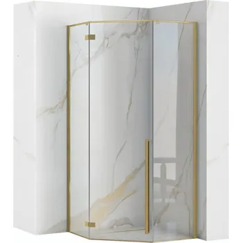 REA Sprchový kout DIAMOND 90x90 BRUSH GOLD KPL-K6507 KPL-K6507