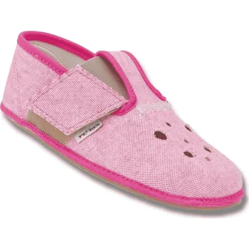 Dětská móda PEGRES Barefoot dívčí bačkory BF03, Růžová Velikost: 31