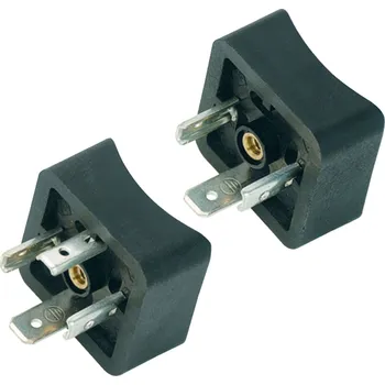 Elektrická zásuvka Binder 43 1717 022 03 Zásuvka napájecího konektoru, kontakty nakloněné dovnitř, kontakty: 2+PE, nestíněný, pájený, IP40 bez těsnění, UL, ESTI+, VDE