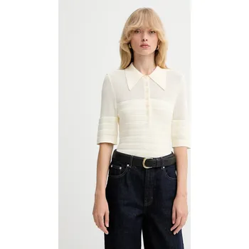 Pánské tričko Polo tričko Gestuz 10910514 béžová 01X, vel. XS