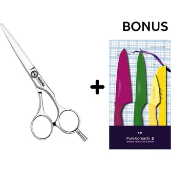 Kadeřnické nůžky Kasho EO OS Excelia OFFSET Scissors - profesionální kadeřnické nůžky, OFFSET AKCE: EO-60 - 6.0" + sada nožů Kasho Pure Komachi 2