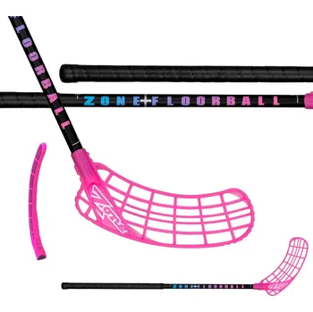Florbalová hůl ZONE Stick Zuper Air JR 35 Black/Prizm (TS) 80 cm R - 80 (91) cm/Pravá ruka dole