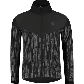 Moto kalhoty Pánská reflexní větrovka Rogelli ESSENTIAL HI VIS, černá S