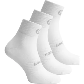 Moto kalhoty Funkční ponožky Rogelli CORE - 3 páry, bílé 44-47