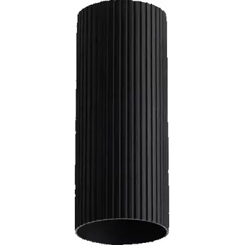 Bodové svítidlo Minimalistické bodové svítidlo Lucas Ribbed Tube 20 černá