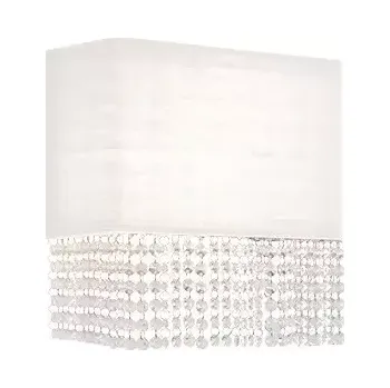 Nástěnné svítidlo Designové nástěnné svítidlo Glamour bílé