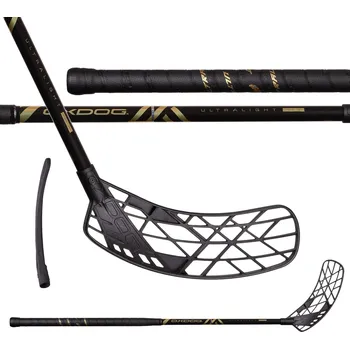Florbalová hůl OXDOG Ultralight HES 31 BK 92 sweoval FSL MB R - 92 (103) cm/Pravá ruka dole
