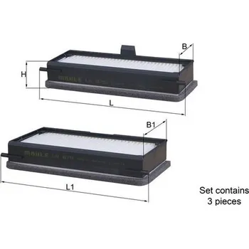 Ventilátor topení a klimatizace Filtr, vzduch v interiéru MAHLE LA 679/S