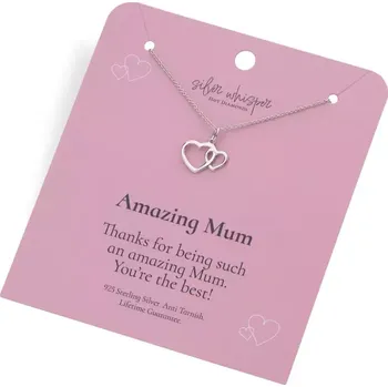 Náhrdelník Stříbrný náhrdelník Hot Diamonds Silver Whisper Amazing Mum SWP006