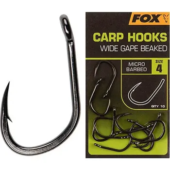 Rybářský háček Háčky Fox Carp Hooks Wide Gape 10 ks Velikost háčků: 2