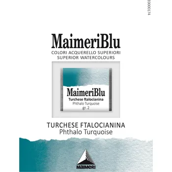 Vodová barva Maimeri Blu Akvarelová barva Phthalocyanine Turquoise 431 1,5 ml 1 ks