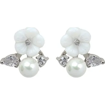 Náušnice B-TOP Dámské náušnice klipsy Flower - postříbřené Typ: Typ 1