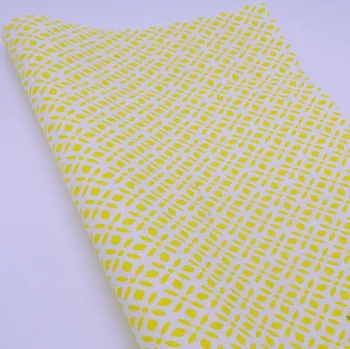 DOMESTIK 145/21363-8 vzor ORNAMENT žlutý / METRÁŽ NA MÍRU