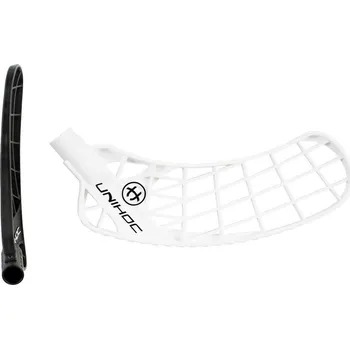 Florbalová čepel UNIHOC Iconic Hard PE Eco White L - Levá ruka dole/Bílá ECO/tvrdá - hard (PE-H)