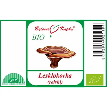 Doplněk stravy Bylinné kapky s.r.o. Lesklokorka (reishi, ganoderma) BIO - bylinné kapky (tinktura) 50 ml