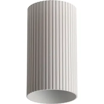 Bodové svítidlo Minimalistické bodové svítidlo Lucas Ribbed Tube 10 bílá