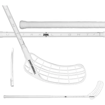 Florbalová hůl ZONE Stick Dream Air Ultralight 27 All White 100 cm R - 100 (111) cm/Pravá ruka dole
