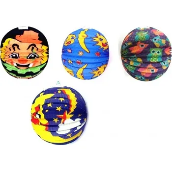 Party dekorace Lampion koule Impap mix motivů 25 cm (Lampion pro děti Impap koule 25 cm je vhodný jako dekorace na oslavy. Lampion s háčkem na svíčku a možností zavěšení. Skládaný lampion o průměru 25 cm.)
