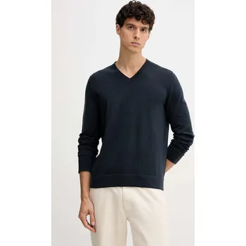 Pánský svetr Vlněný svetr Marc O'Polo pánský, tmavomodrá barva, 529506360110 59X, vel. M