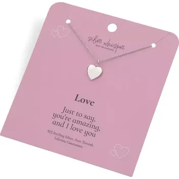 Oblečení a móda Stříbrný náhrdelník Hot Diamonds Silver Whisper Love SWP001