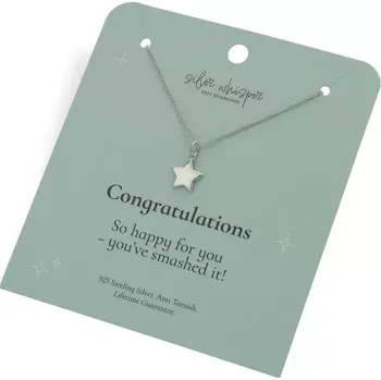 Oblečení a móda Stříbrný náhrdelník Hot Diamonds Silver Whisper Congratulations SWP003