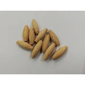 Dětské navlékací korálky Dřevěné korálky - špageta přírodní - 20x6mm - 10ks