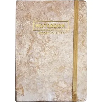 Diář Praktický mini diář bez dat - béžový mramor (A6)